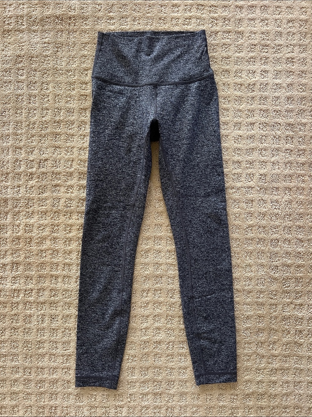 lululemon athletica Black Heather Leggings